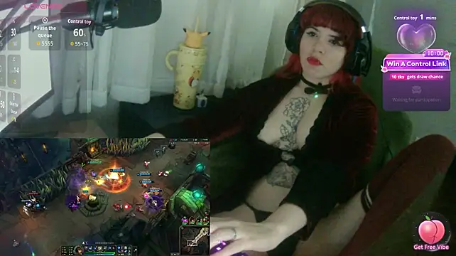 Show de MorangoCChoc na webcam