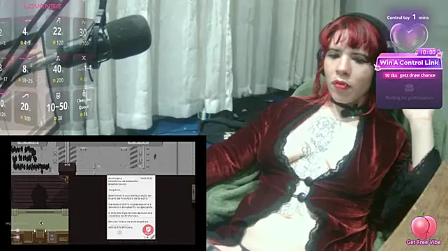 Show de MorangoCChoc na webcam
