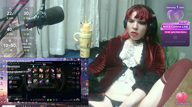 Show de MorangoCChoc na webcam