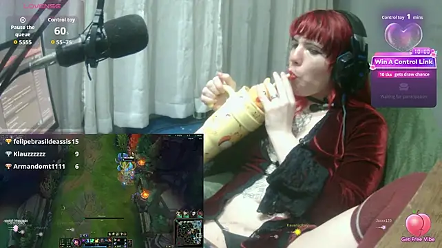 Show de MorangoCChoc na webcam