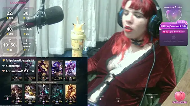 Show de MorangoCChoc na webcam