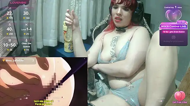 Show de MorangoCChoc na webcam