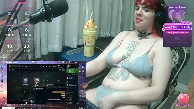 Show de MorangoCChoc na webcam