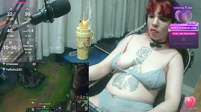 Show de MorangoCChoc na webcam