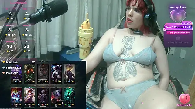 Show de MorangoCChoc na webcam