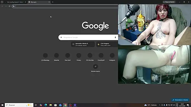 Show de MorangoCChoc na webcam