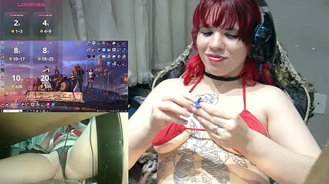 Show de MorangoCChoc na webcam