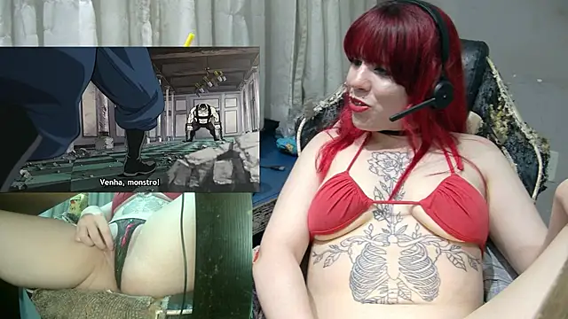 Show de MorangoCChoc na webcam