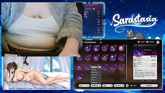 Webkamerová show Sarastasia417