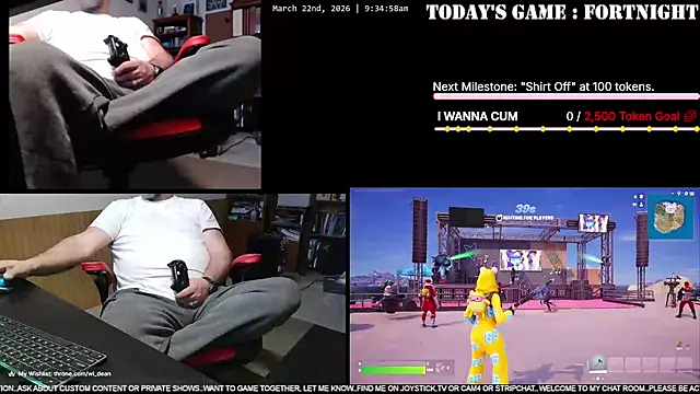 Show de DeanonCam na webcam