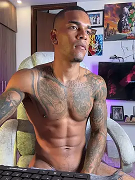 Show de blackboy-strong na webcam