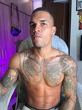 Show de blackboy-strong na webcam