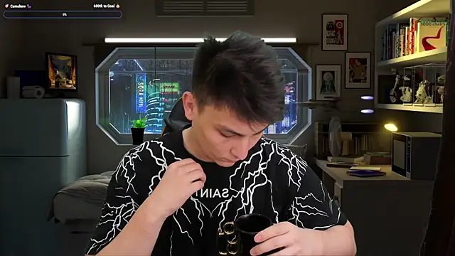 הופעת וובקאם של Justin_time111