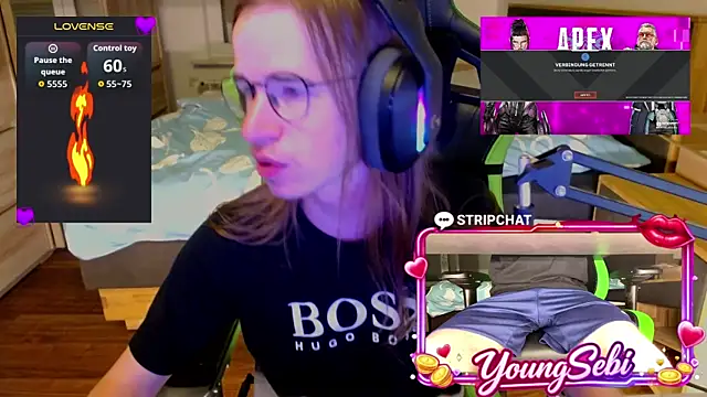 YoungSebi webkamerás műsora