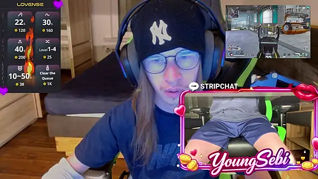 Show de YoungSebi na webcam