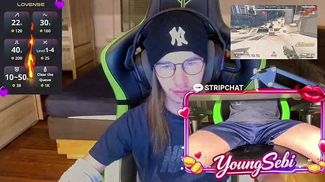 Show webcam de YoungSebi