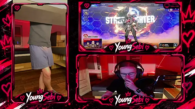 Show de YoungSebi na webcam