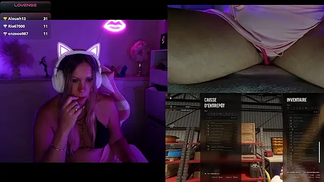Angie-nightn Webbikameraesitys