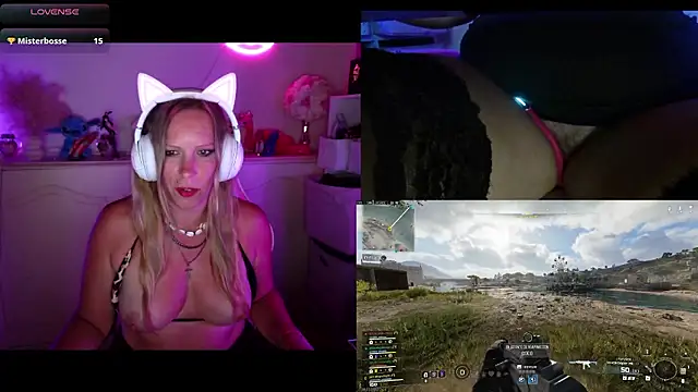 Show modela Angie-night na web-kameri