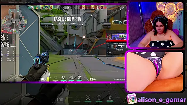 Show de ALIS_E_G na webcam