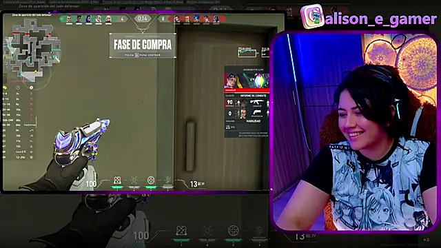 Show de ALIS_E_G na webcam