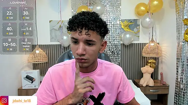 Show modela JDWhite18 na web-kameri