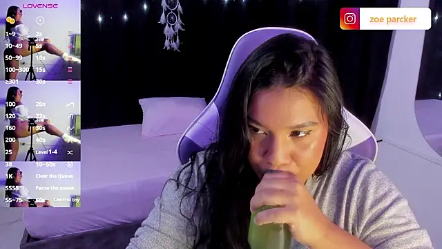 ZoeParcker Pertunjukan Webcam