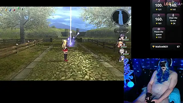 הופעת וובקאם של StarshineMoonspark