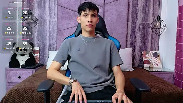 Show de AronTawers na webcam