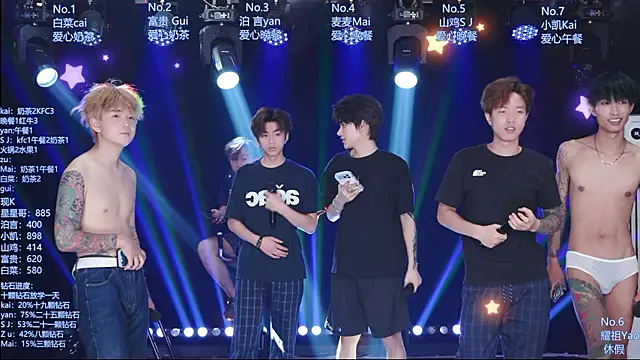 Show modela AOA-boy na web-kameri
