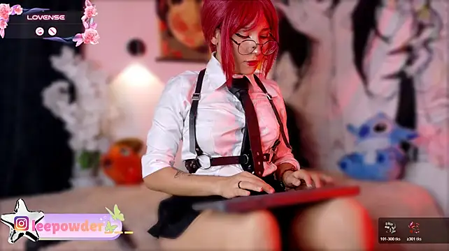 Show modela LeePowder na web-kameri