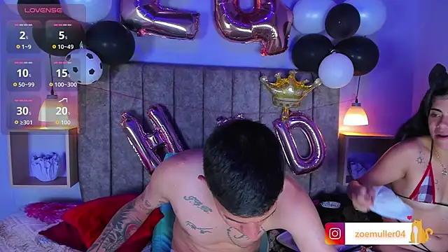 הופעת וובקאם של Zoe_Axel1