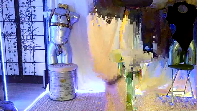 thehornybowtien Webbikameraesitys