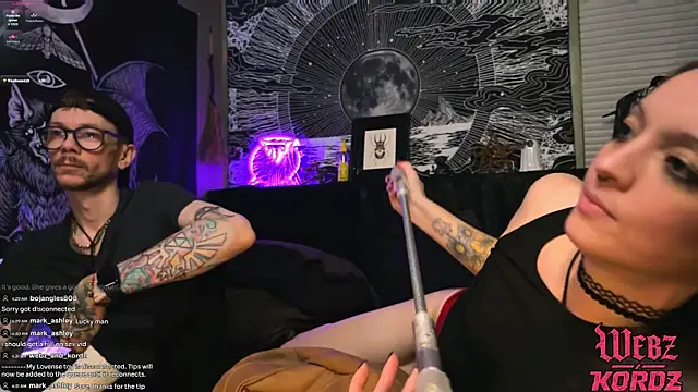 Show de webzandkordz na webcam