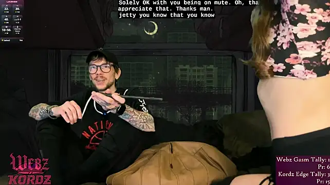 Show de webzandkordz na webcam
