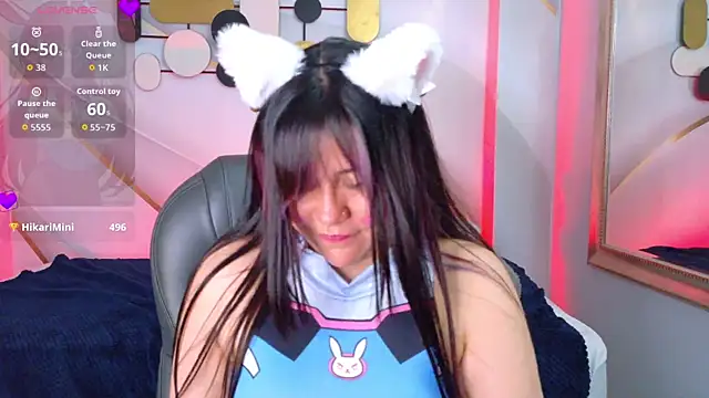 Show modela Pandora_mask na web-kameri