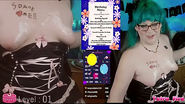 Show de Tetra_Fire na webcam