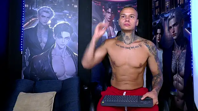 Show modela damian_becker na web-kameri