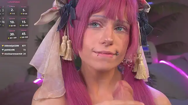 Show de CosplayDream na webcam