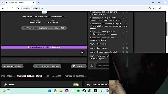 Pertunjukan Kamera Web BlackVicius