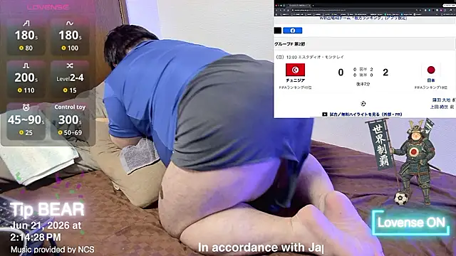 ChubbyBEAR039: διαδικτυακό σόου στην κάμερα