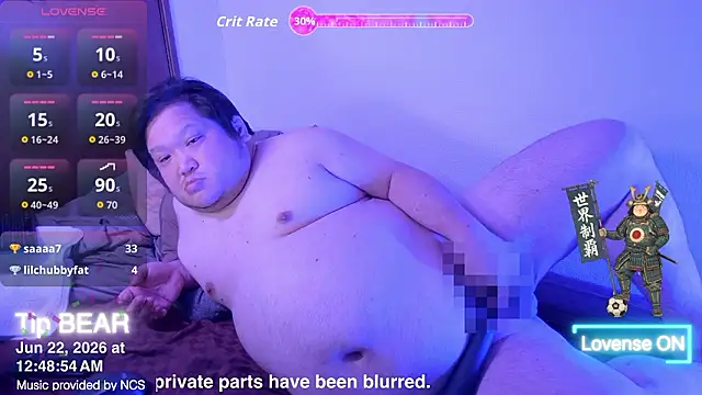 ChubbyBEAR039's Webcam Show