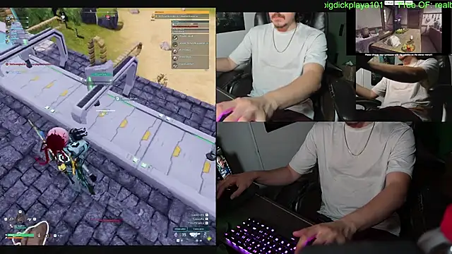 הופעת וובקאם של BigDickPlaya101