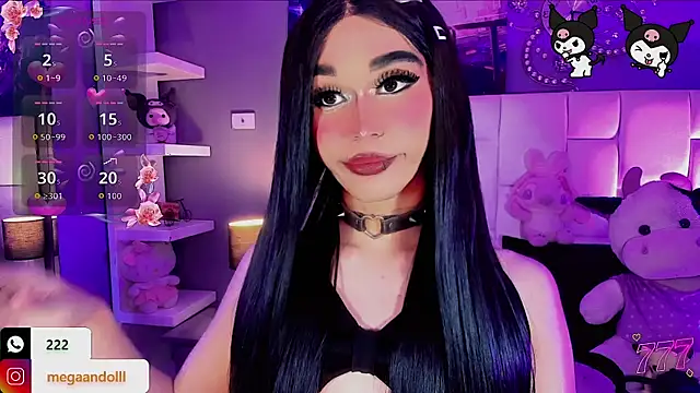 Show de Megaan_Dolll na webcam