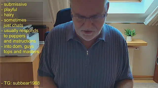 subbear1968 Adlı Modelin Web Kamerası Şovu