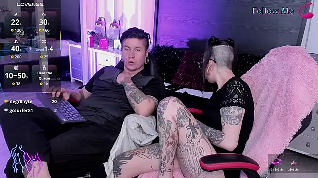 inkedsinners_: διαδικτυακό σόου στην κάμερα