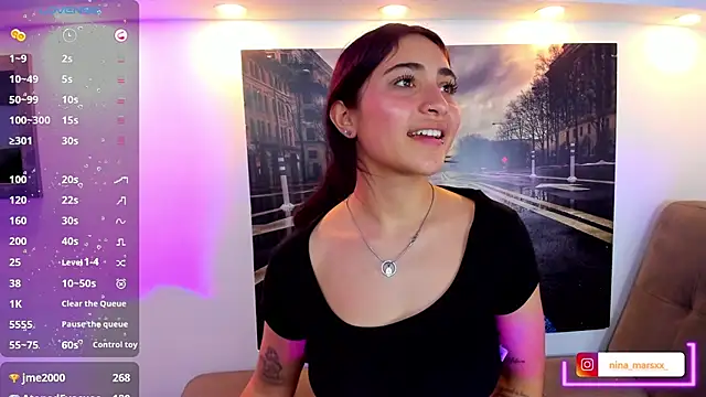Show de Nina-Mars na webcam