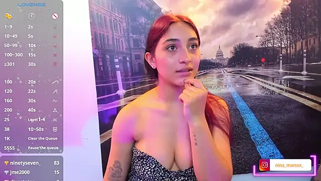 Chat +18 de Nina-Mars ao vivo