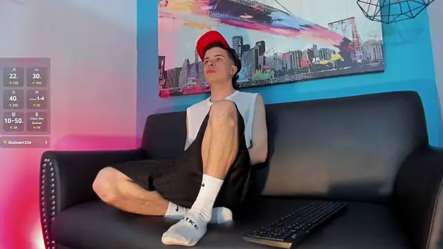 Show modela kevinn_bluee na web-kameri
