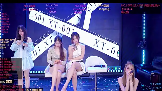 Show de Xt-001 na webcam